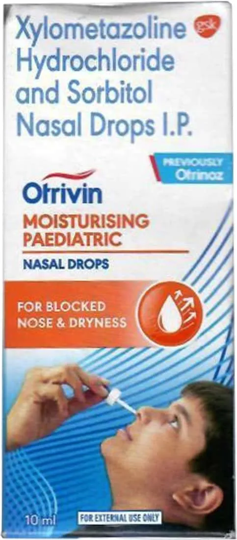Otrivin Moisturising Paediatric Nasal 10Ml Drops