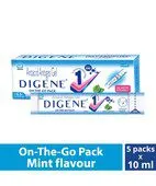 Digene Gel On The Go Pack Mint ( Pack Of 5 X 10Ml ) Liquid