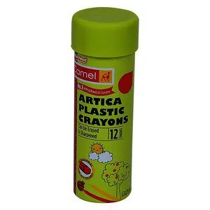 Kokuyo Camlin Plastic Crayons 12 Shades In Tin Box