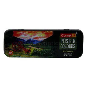 Kokuyo Camlin Poster Colors 12 Shades In 10 Ml Bottles