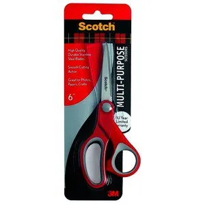 Scotch Multipurpose Scissor Stainless Steel Blades, 15.2 Cm, 1 N
