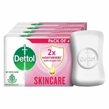 Dettol Skincare  Germ Protection Bathing Soap bar, 125Gms (Pack of 4)