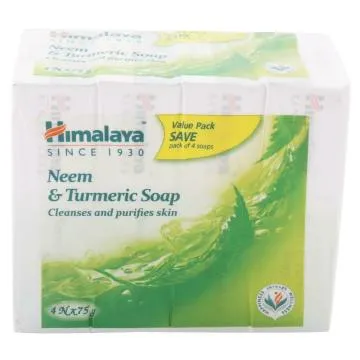 Himalaya Neem and Turmeric Soap 75 Gms (Pack of 4)