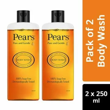 Pears Pure and  gentle Body Wash, 250ml (Combo Pack of 2)