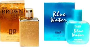 Aa Aromas Best Brown Do’r And Blue Water Eau De Parfum For Men And Women 75 Ml Each Pack Of 2