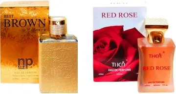 Aa Aromas Best Brown Do’r And Red Rose Eau De Parfum For Men And Women 75 Ml Each Pack Of 2