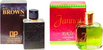 Aa Aromas Best Brown Noir And Jannat Eau De Parfum For Men And Women 75 Ml Each Pack Of 2