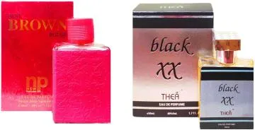 Aa Aromas Best Brown Rouge And Black Xx Eau De Parfum For Men And Women 75 Ml Each Pack Of 2