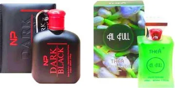 Aa Aromas Dark Black And Al Full Eau De Parfum For Men And Women 75 Ml Each Pack Of 2