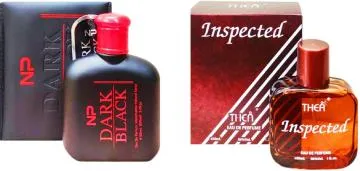 Aa Aromas Dark Black And Inspected Eau De Parfum For Men And Women 75 Ml Each Pack Of 2