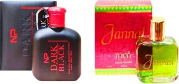 Aa Aromas Dark Black And Jannat Eau De Parfum For Men And Women 75 Ml Each Pack Of 2