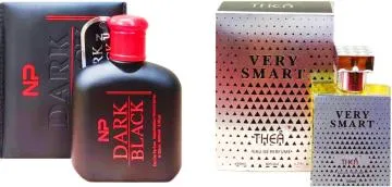 Aa Aromas Dark Black And Very Smart Eau De Parfum For Men And Women 75 Ml Each Pack Of 2