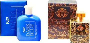 Aa Aromas Dark Blue And Aa Oud Eau De Parfum For Men And Women 75 Ml Each Pack Of 2