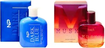 Aa Aromas Dark Blue And Musky Eau De Parfum For Men And Women 75 Ml Each Pack Of 2