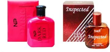 Aa Aromas Dark Red And Inepected Eau De Parfum For Men And Women 75 Ml Each Pack Of 2