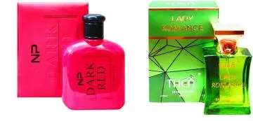 Aa Aromas Dark Red And Lady Romance Eau De Parfum For Men And Women 75 Ml Each Pack Of 2