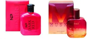 Aa Aromas Dark Red And Musky Eau De Parfum For Men And Women 75 Ml Each Pack Of 2