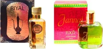 Aa Aromas Riyal And Jannat Eau De Parfum For Men And Women 75 Ml Each Pack Of 2