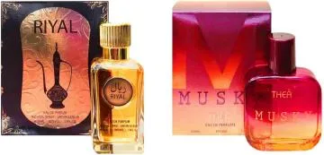 Aa Aromas Riyal And Musky Eau De Parfum For Men And Women 75 Ml Each Pack Of 2