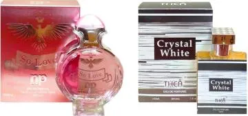 Aa Aromas So Love And Crystal White Eau De Parfum For Men And Women 75 Ml Each Pack Of 2