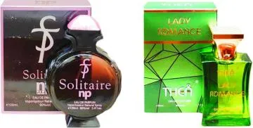 Aa Aromas Solitaire And Lady Romance Eau De Parfum For Men And Women 75 Ml Each Pack Of 2