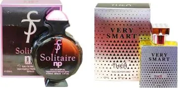 Aa Aromas Solitaire And Very Smart Eau De Parfum For Men And Women 75 Ml Each Pack Of 2