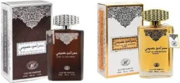 AL FAKHR ARD AL REHAN SUMU AL OUD KHUSUSHI MEN and SUMU AL OUD KHUSUSHI WOMEN Eau de Parfume Men and Women 200 ml Pack of 2