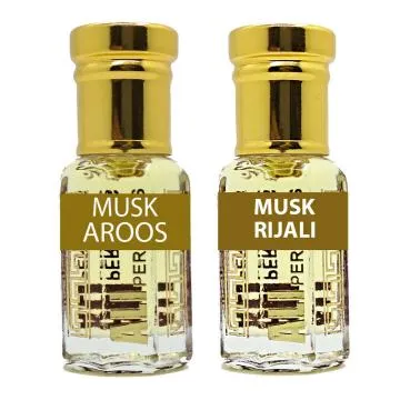Ali PerfumesBest Musk Attar Combo 1Musk Rijali 6ML Musk Aroos 6ML