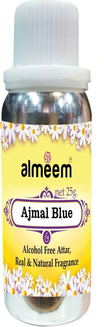 Almeem Ajmal Blue Woody Spicy Amber Floral Attar for Men and Women 25 ml