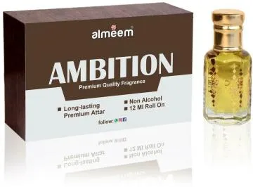 Almeem Ambition Spicy Citrus Saffron Floral Attar for Men and Women 12 ml