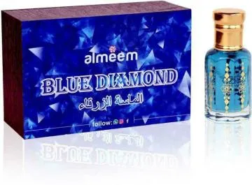 Almeem Blue Diamond Citrus Musk Floral Attar for Men and Women 12 ml