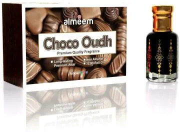 Almeem Choco Oudh Agarwood Floral Attar for Men and Women 12 ml