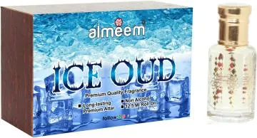 Almeem Ice Oud Agarwood Natural Citrus Floral Attar for Men and Women 125 ml
