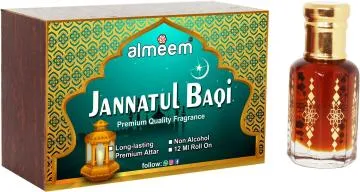 Almeem Janna Tulbaqi Sandalwood Jannat Ul Firdaus Floral Attar for Men and Women 12 ml