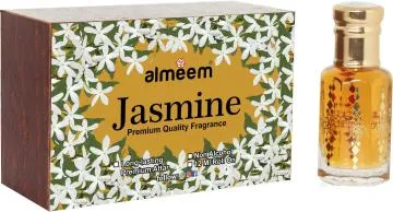Almeem Jasmine Juhi Spicy Natural Floral Attar for Men and Women 12 ml