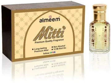 Almeem Mitti Mitti Woody Sandalwood Floral Attar for Men and Women 12 ml