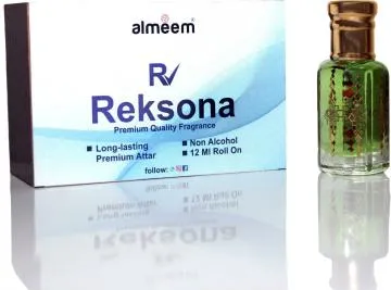 Almeem Reksona Citrus Woody Musk Floral Attar for Men and Women 12 ml