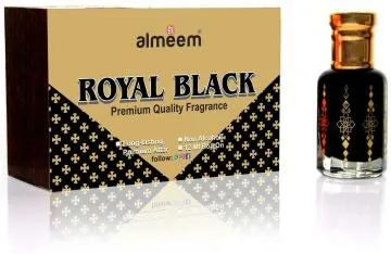 Almeem Royal Black Fruity Amber Spicy Floral Attar for Men and Women 12 ml