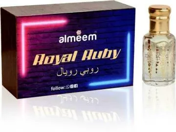 Almeem Royal Ruby Fruity Musk Amber Floral Attar for Men and Women 12 ml