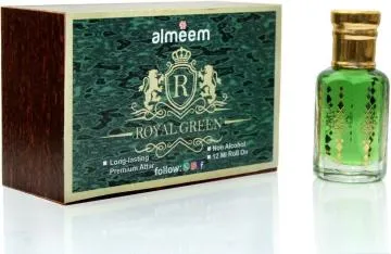 Almeem Royalgreen Amber Woody Spicy Floral Attar for Men and Women 125 ml