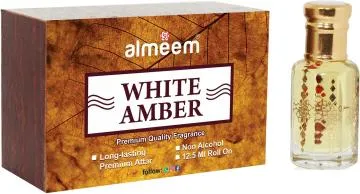 Almeem White Amber Floral Attar for Men and Women 125 ml