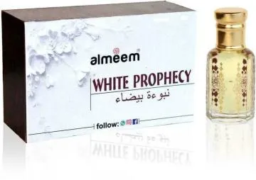 Almeem White Prophecy Spicy Amber Musk Floral Attar for Men and Women 12 ml