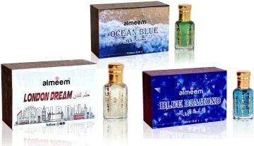 Almeem White Prophecy Ocean Blue Citrus Spicy Floral Attar for Men and Women 12 ml