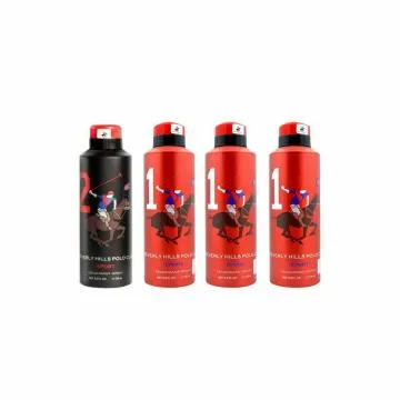 AmazedDeal Beverly Hills Polo Club One No2 and Three No1 Deodorant For MenPack of 4Combo Pack