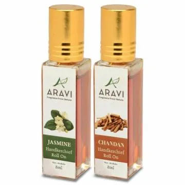 ARAVI Natural Long Lasting Fragrance Deodorant For Men And Women 8 ml – Pack Of 2