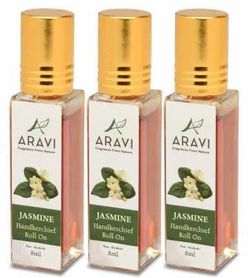 ARAVI Natural Long Lasting Fragrance Deodorant For Men And Women 8 ml – Pack Of 3