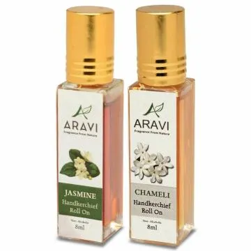 ARAVI Roll On Perfume Natural Deodorant For Men And Women 8 ml – Pack Of 2
