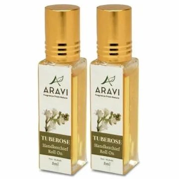 ARAVI Roll On Perfume Natural Deodorant For Men And Women 8 ml – Pack Of 2
