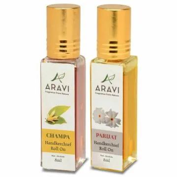 ARAVI Roll On Perfume Natural Deodorant For Men And Women 8 ml – Pack Of 2