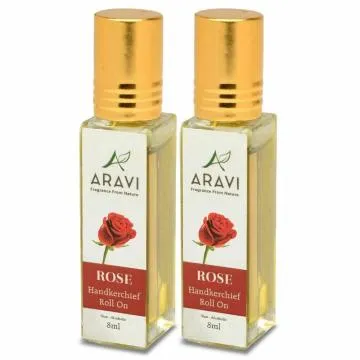 ARAVI Roll On Perfume Natural Deodorant For Men And Women 8 ml – Pack Of 2